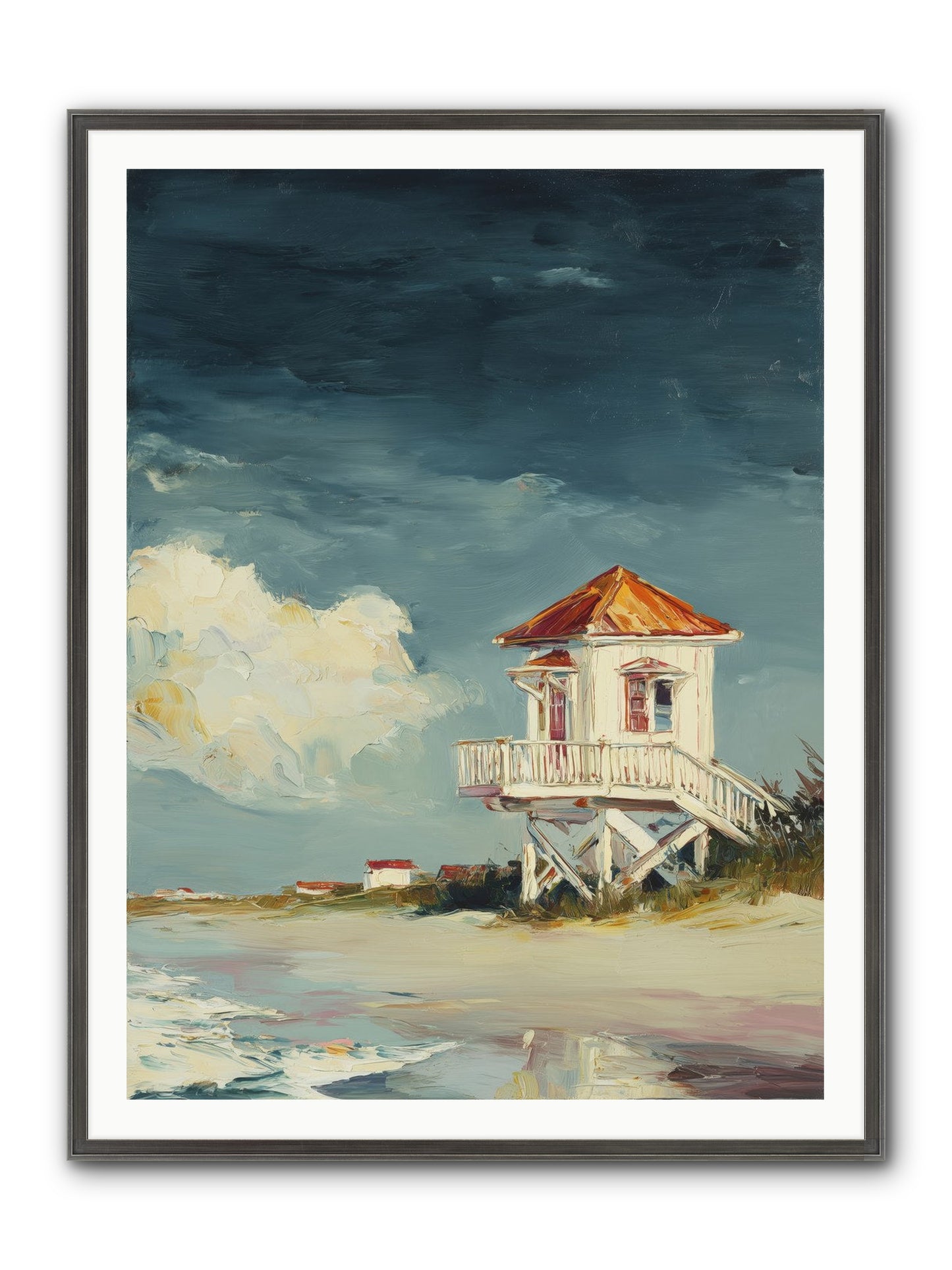 July's Perfect Moment Framed Print - Slimwoods Black/Silver 36x48
