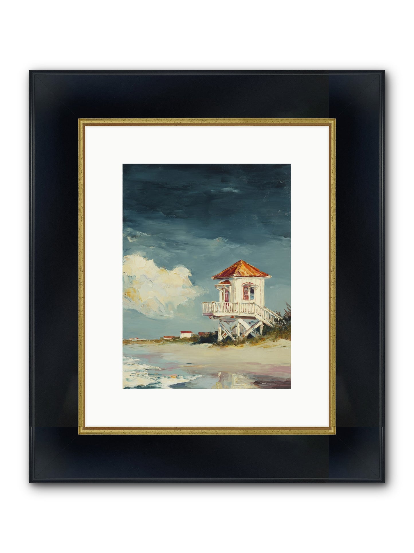 July's Perfect Moment Framed Print - Wide Black w/Gold 9x12