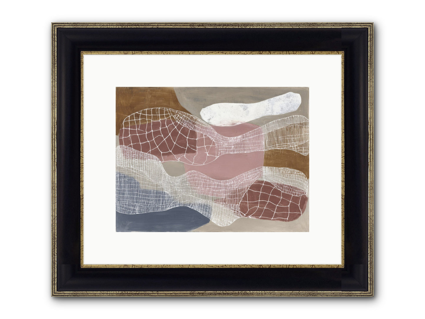 Juniper Framed Print - Black & Gold 12x9