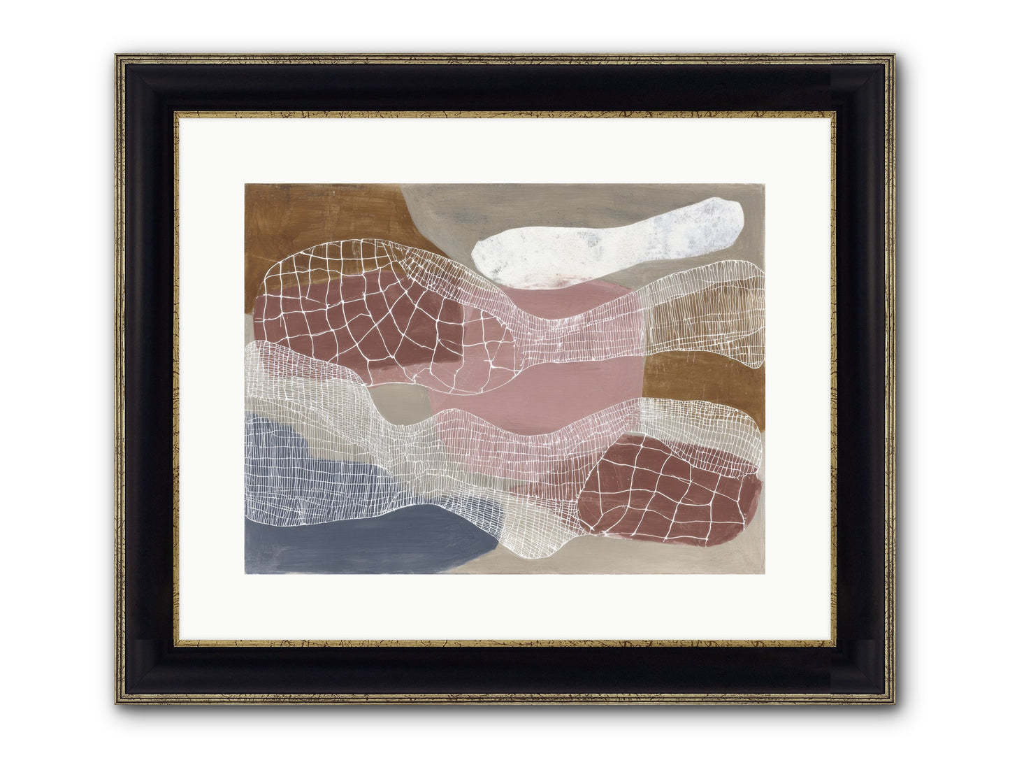 Juniper Framed Print - Black & Gold 16x12