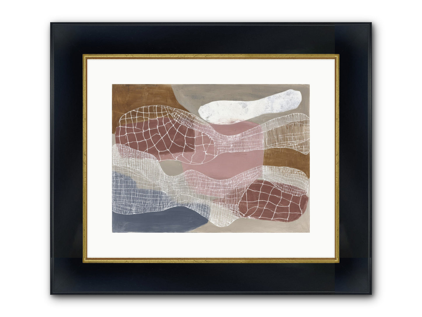 Juniper Framed Print - Wide Black w/Gold 16x12