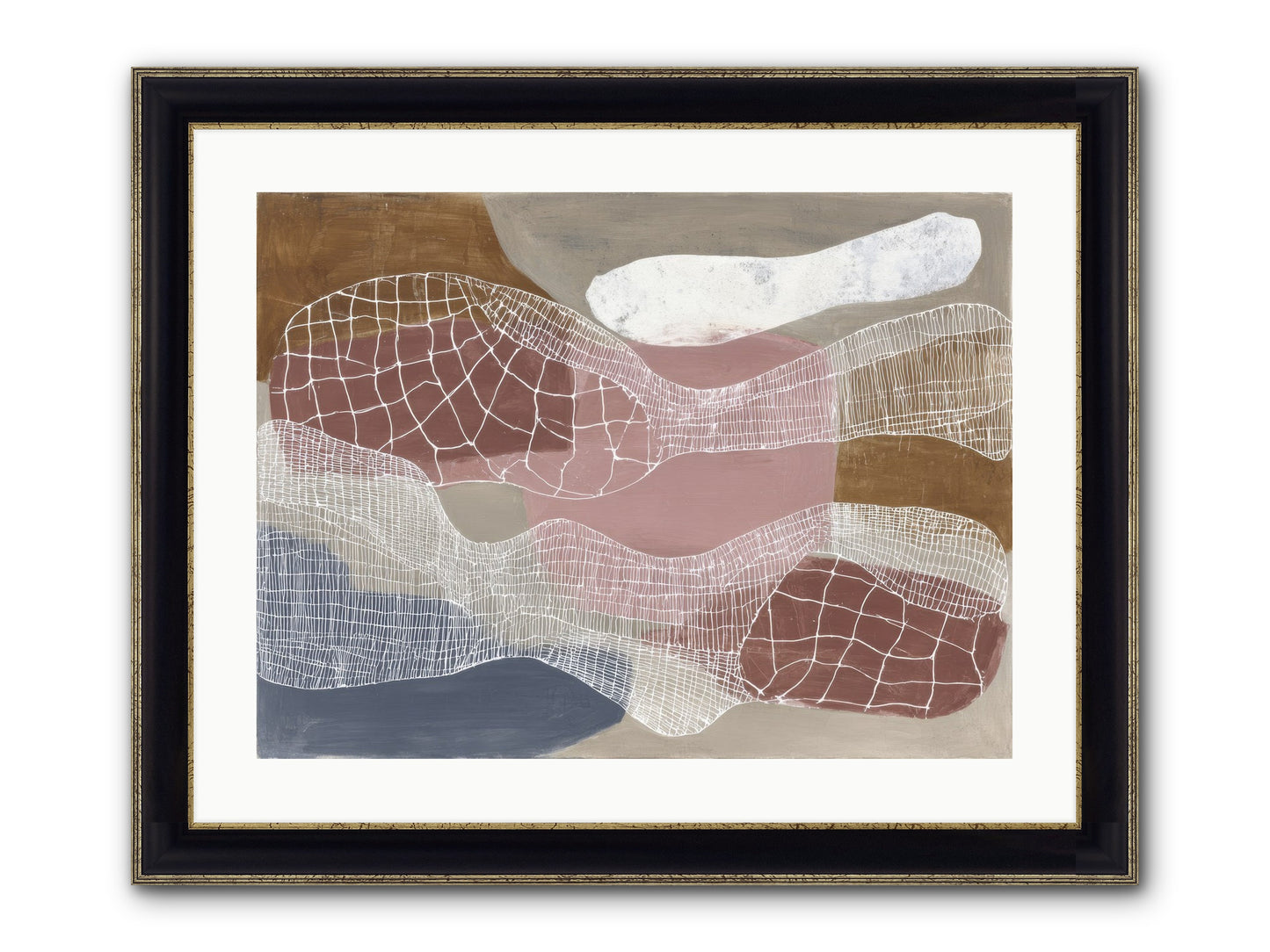 Juniper Framed Print - Black & Gold 24x18