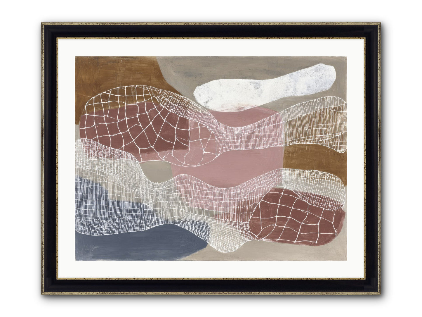Juniper Framed Print - Black & Gold 32x24