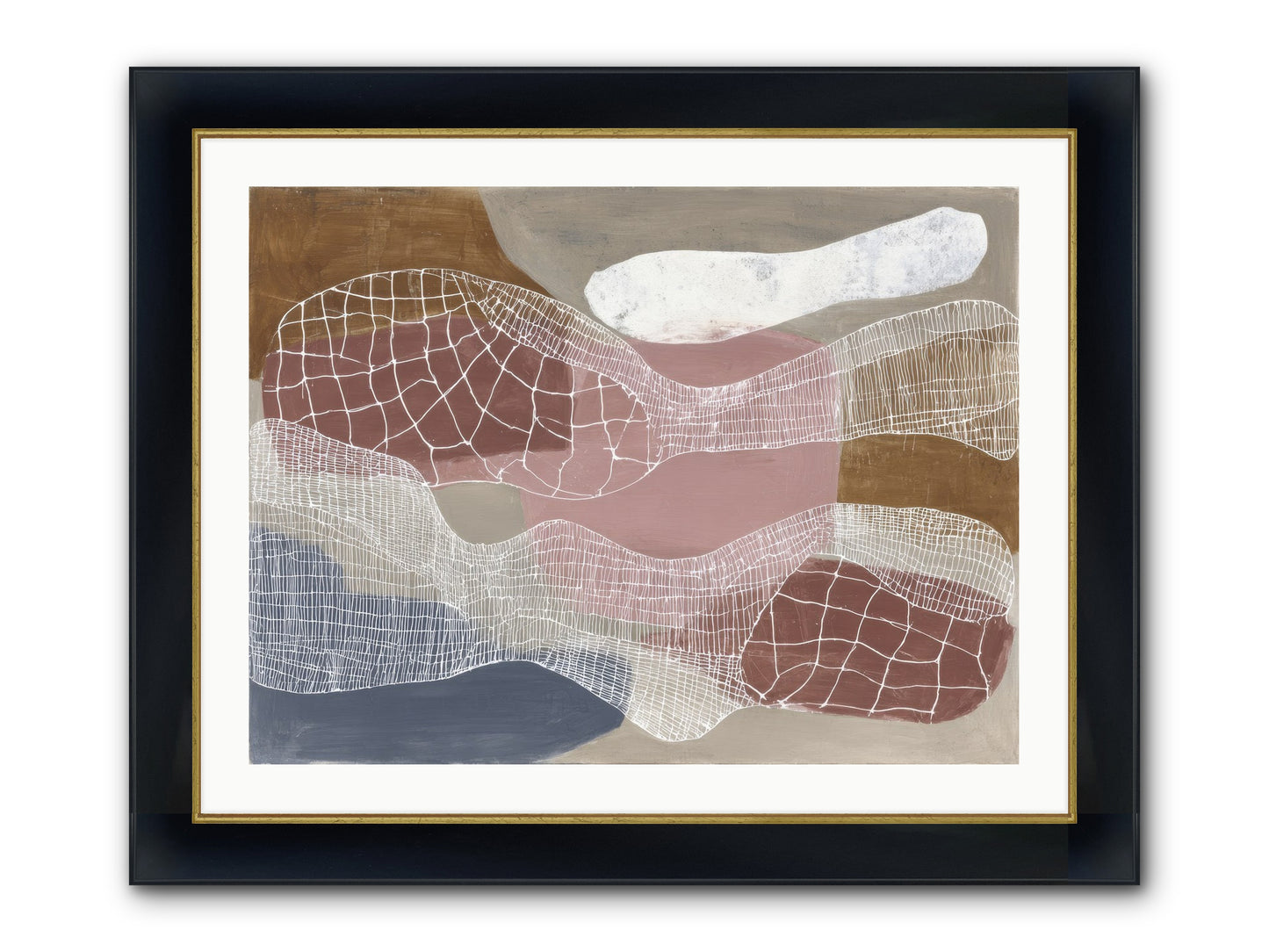 Juniper Framed Print - Wide Black w/Gold 32x24