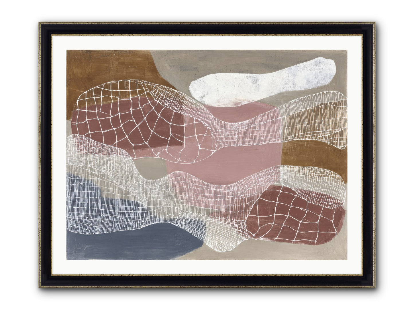 Juniper Framed Print - Black & Gold 40x30