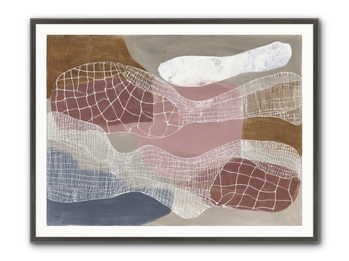 Juniper Framed Print - Slimwoods Black/Silver 48x36