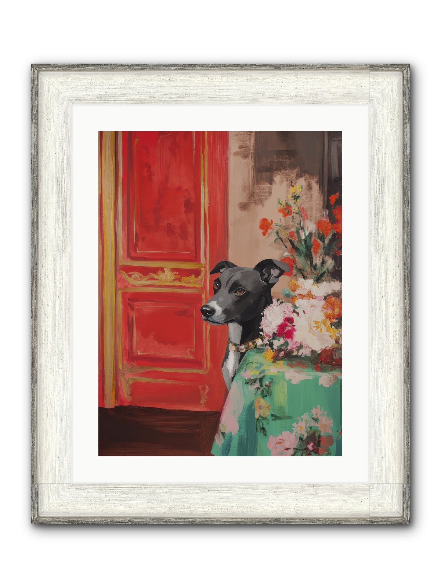 Juniper Grey Framed Print - Driftwood White 18x24
