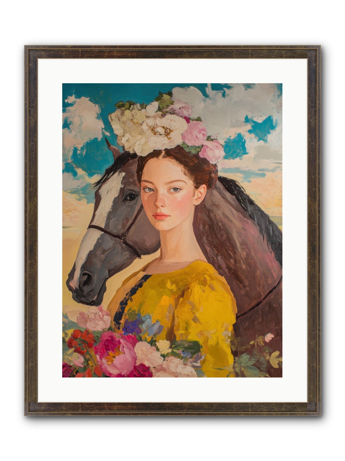 Juniper Ridge Framed Print - Slimwoods Black/Gold 18x24