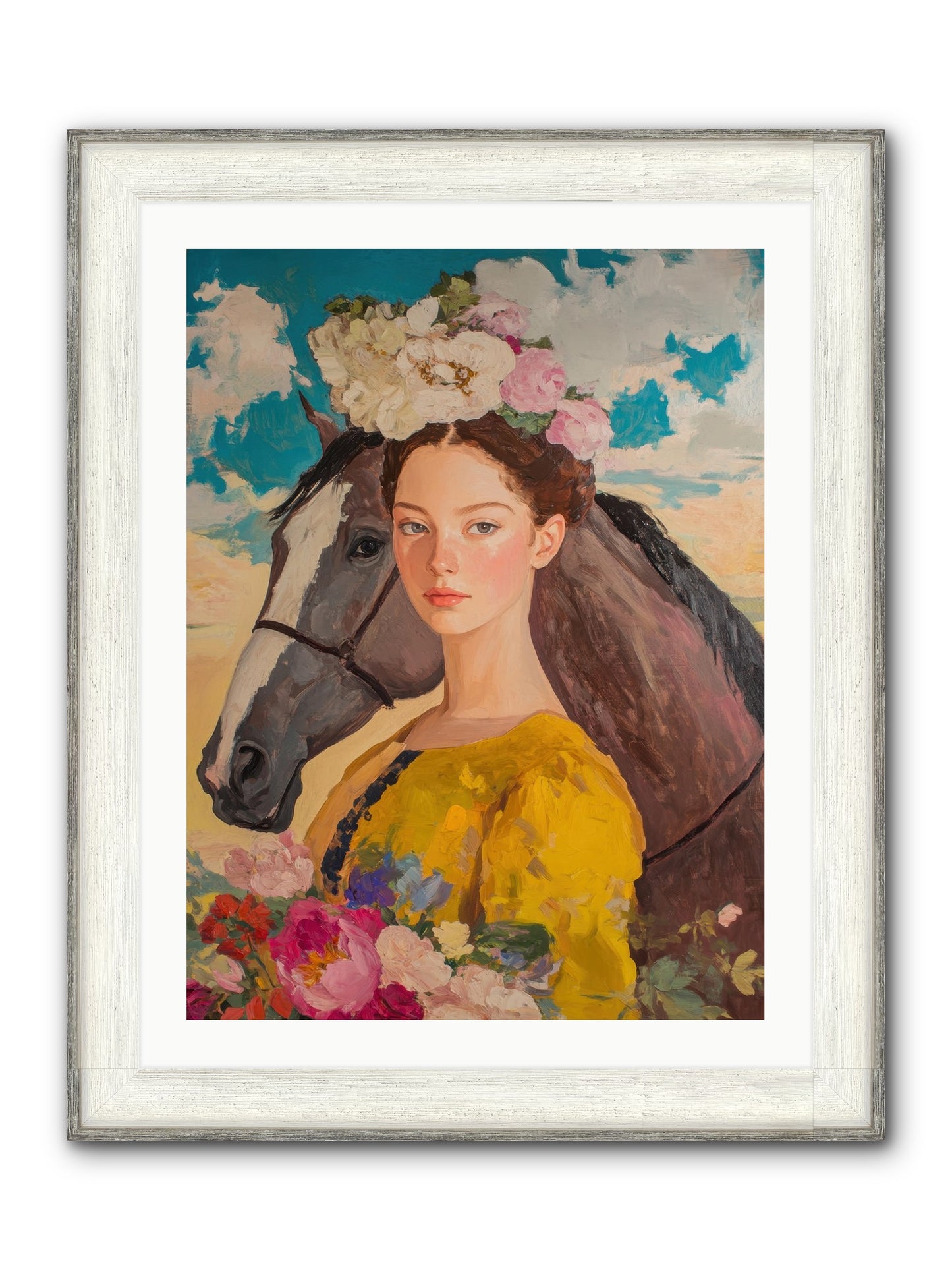 Juniper Ridge Framed Print - Driftwood White 24x32