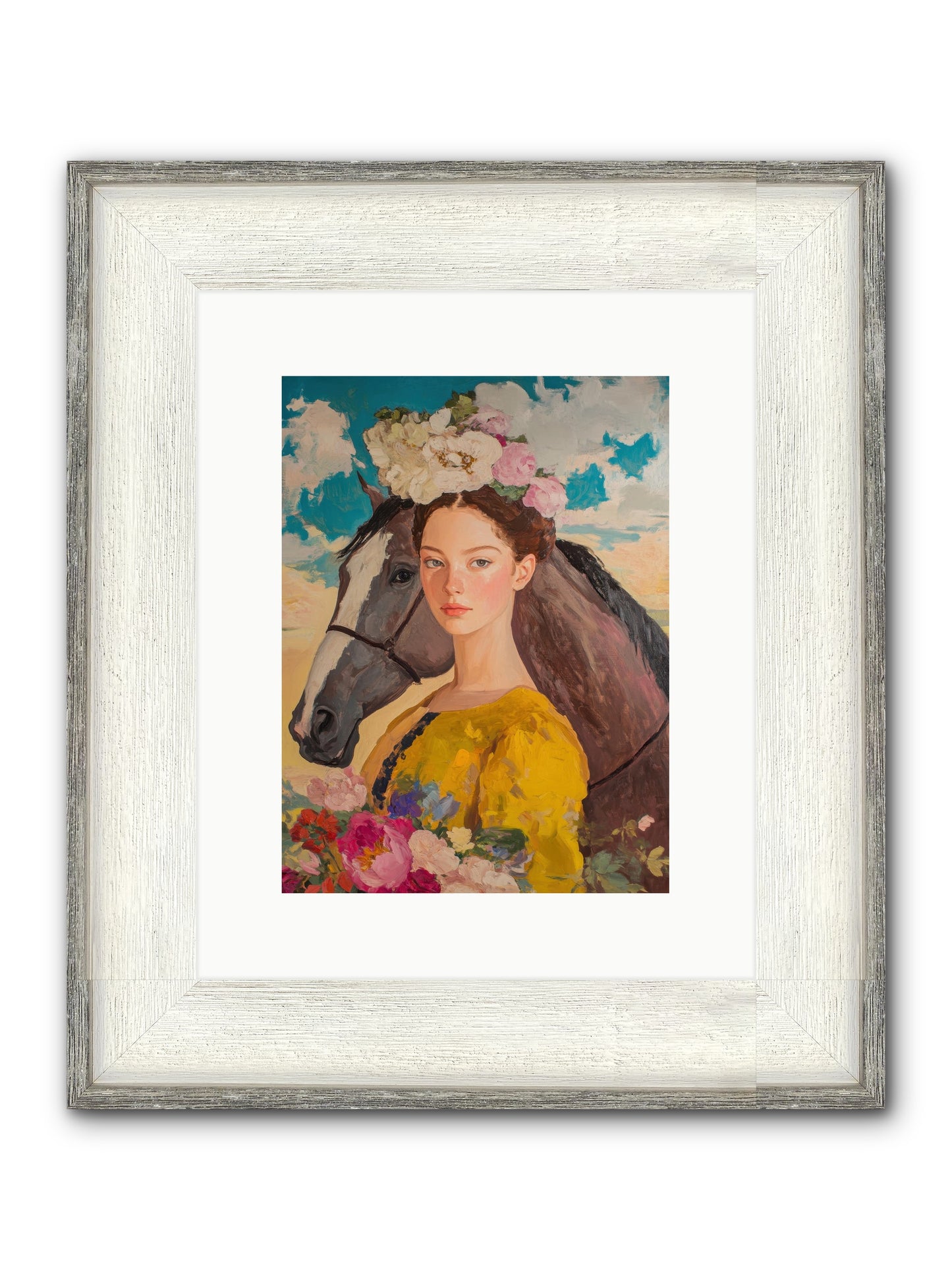 Juniper Ridge Framed Print - Driftwood White 9x12
