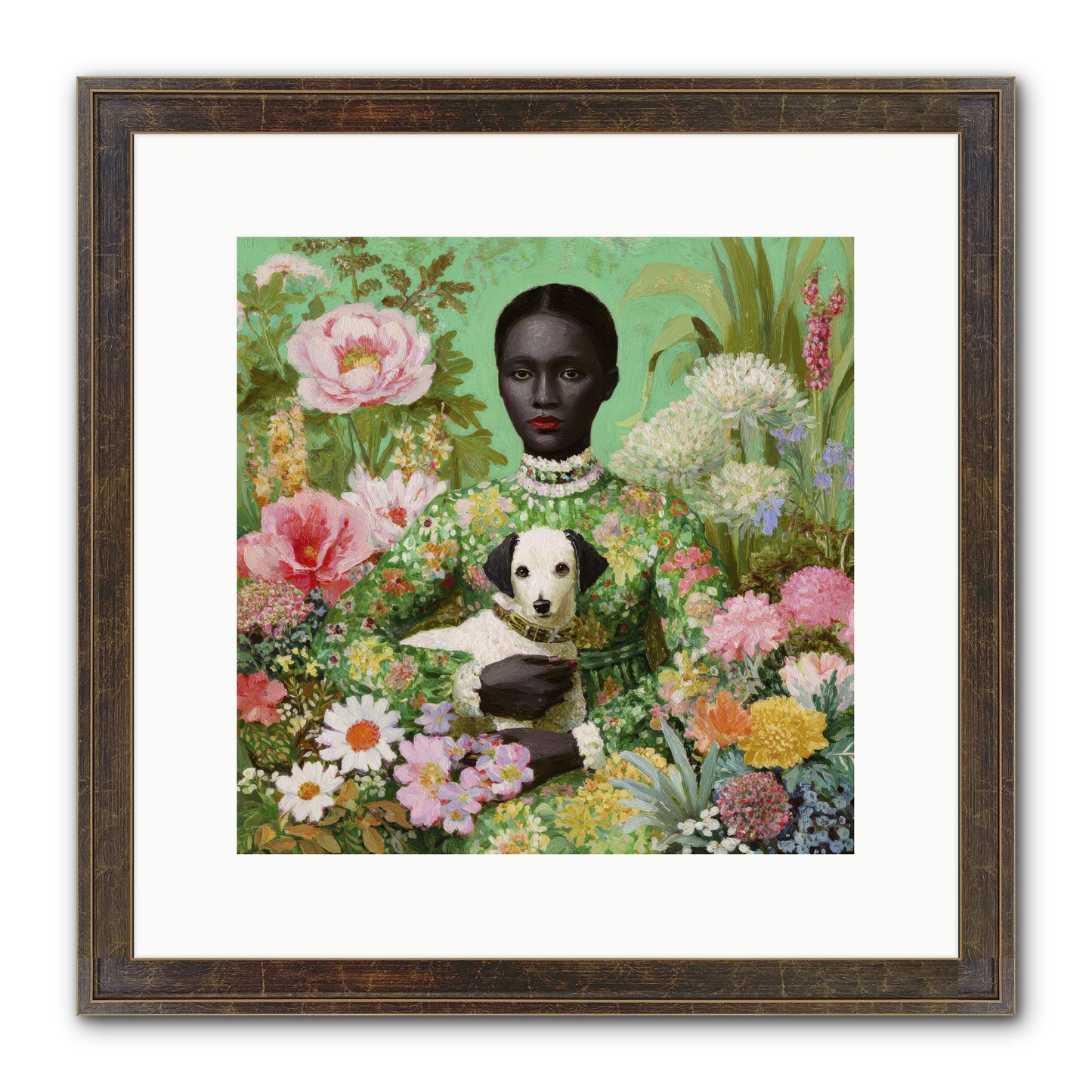 Juniper Skylight Framed Print - Slimwoods Black/Gold 12x12
