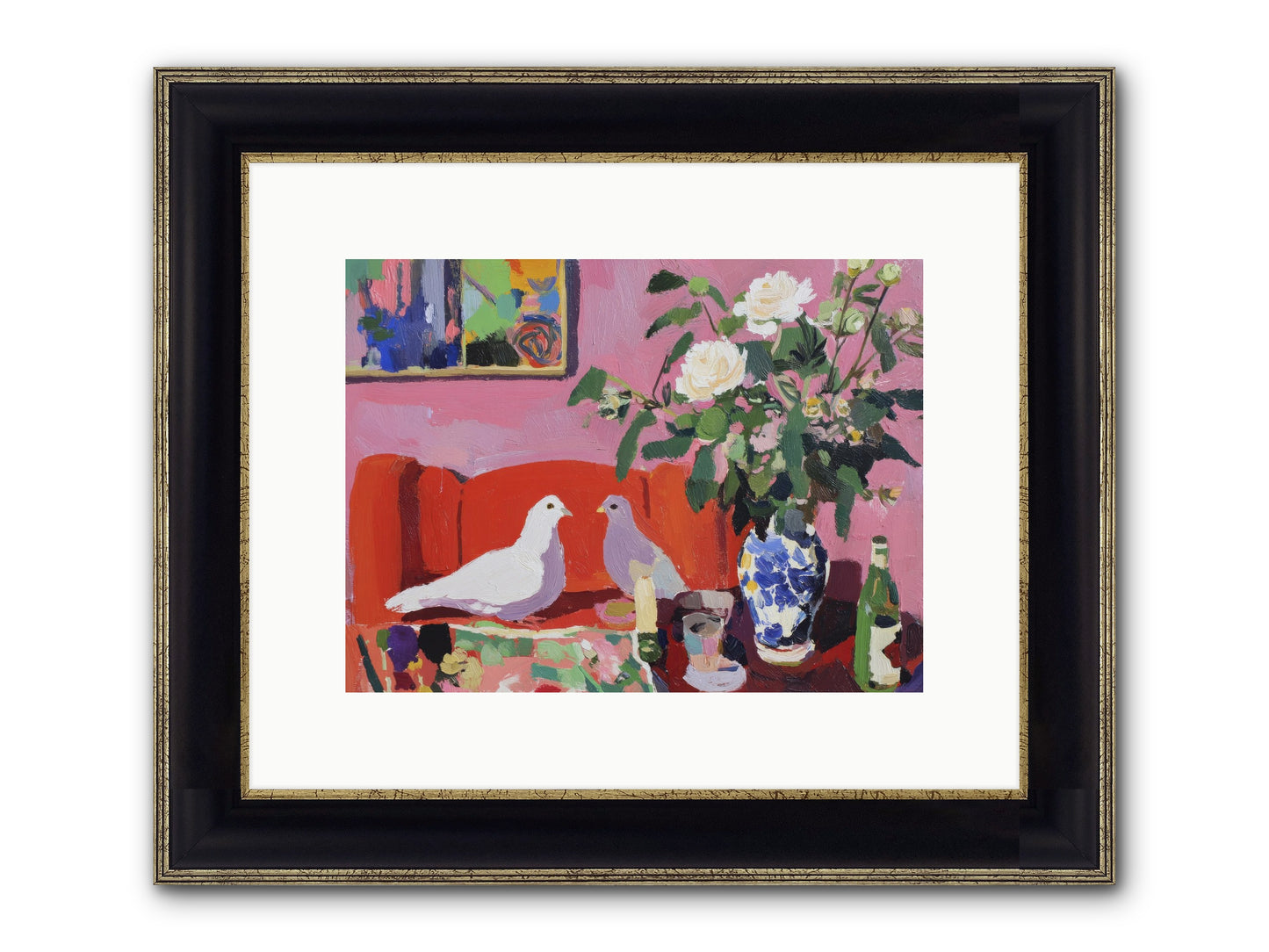 Just A Rumor Framed Print - Black & Gold 12x9