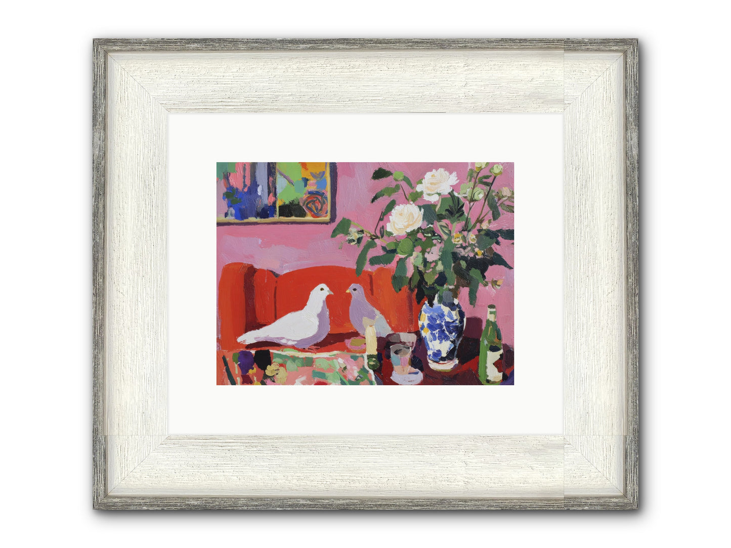 Just A Rumor Framed Print - Driftwood White 12x9