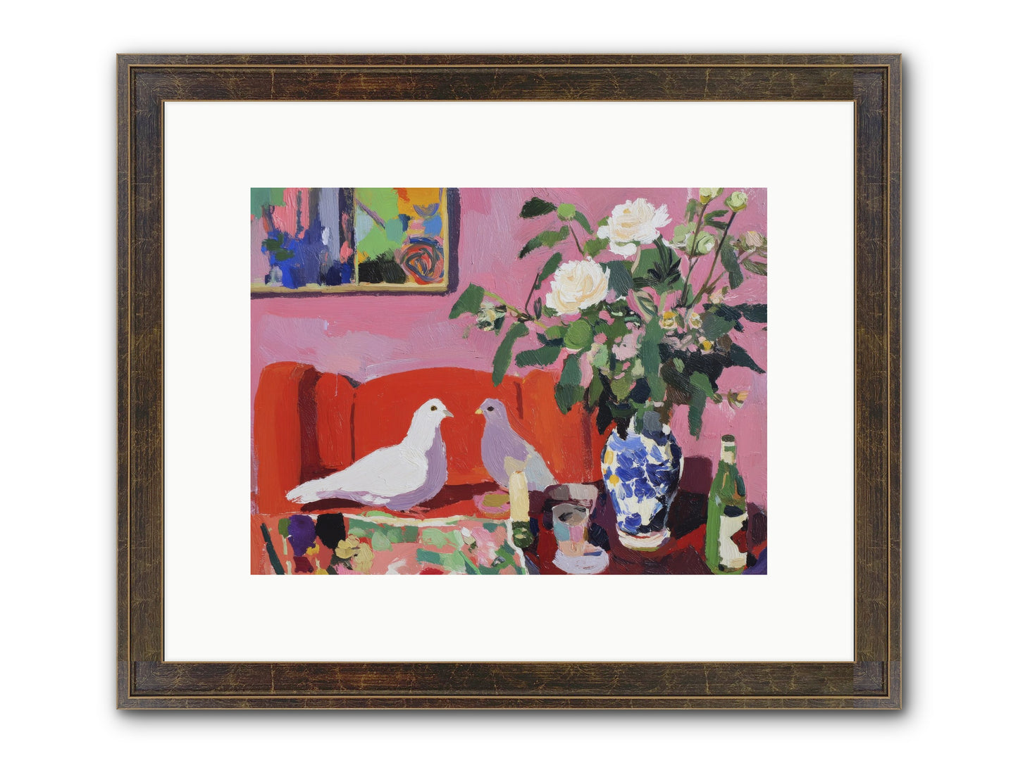 Just A Rumor Framed Print - Slimwoods Black/Gold 12x9