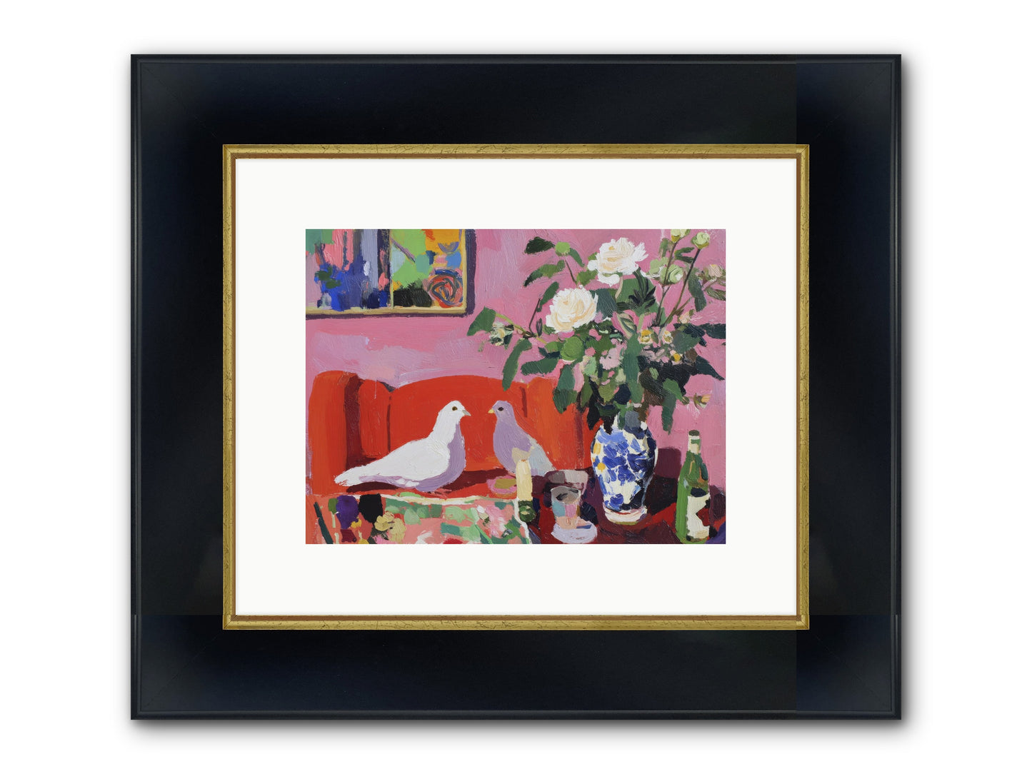 Just A Rumor Framed Print - Wide Black w/Gold 12x9