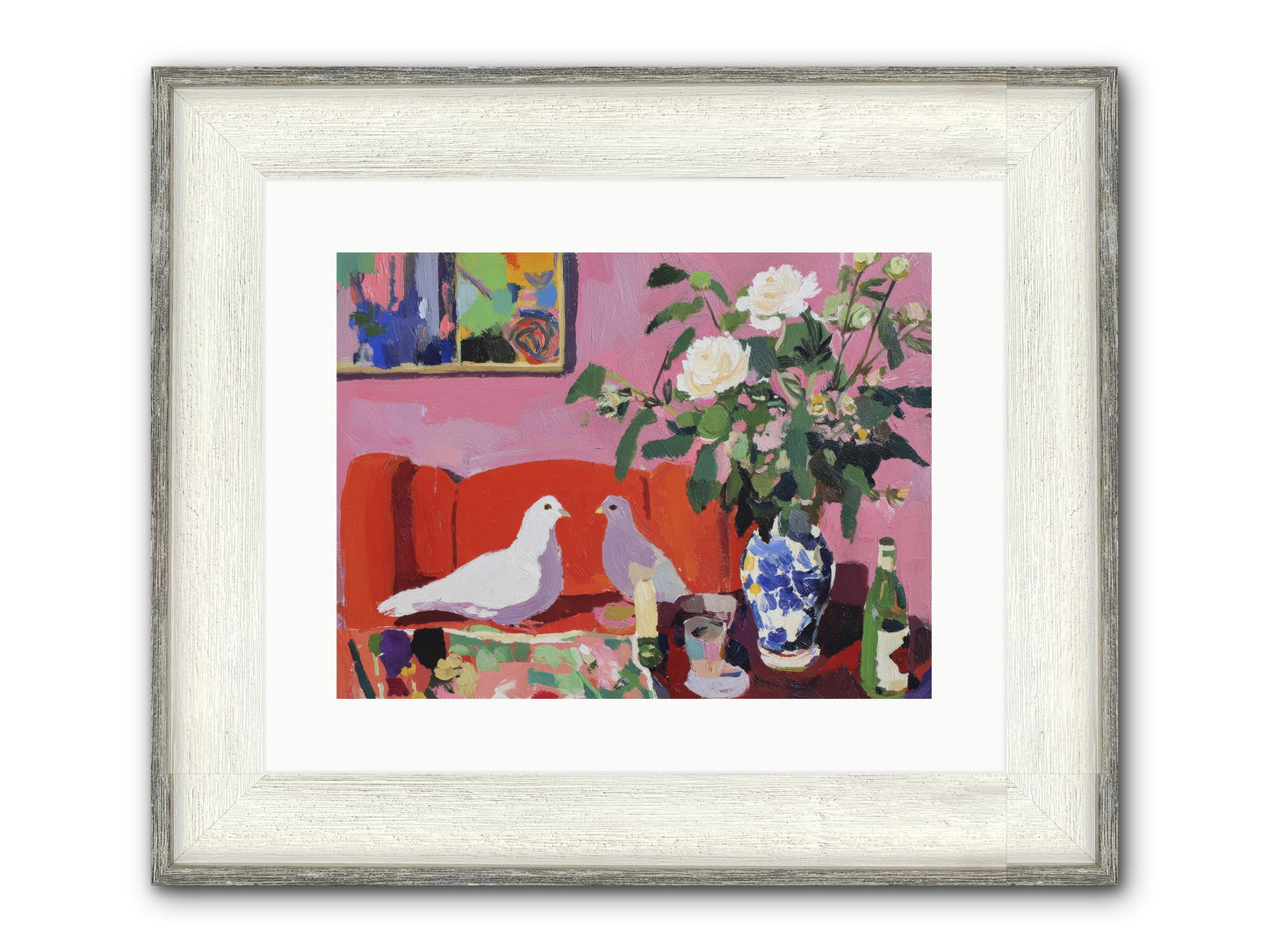 Just A Rumor Framed Print - Driftwood White 16x12