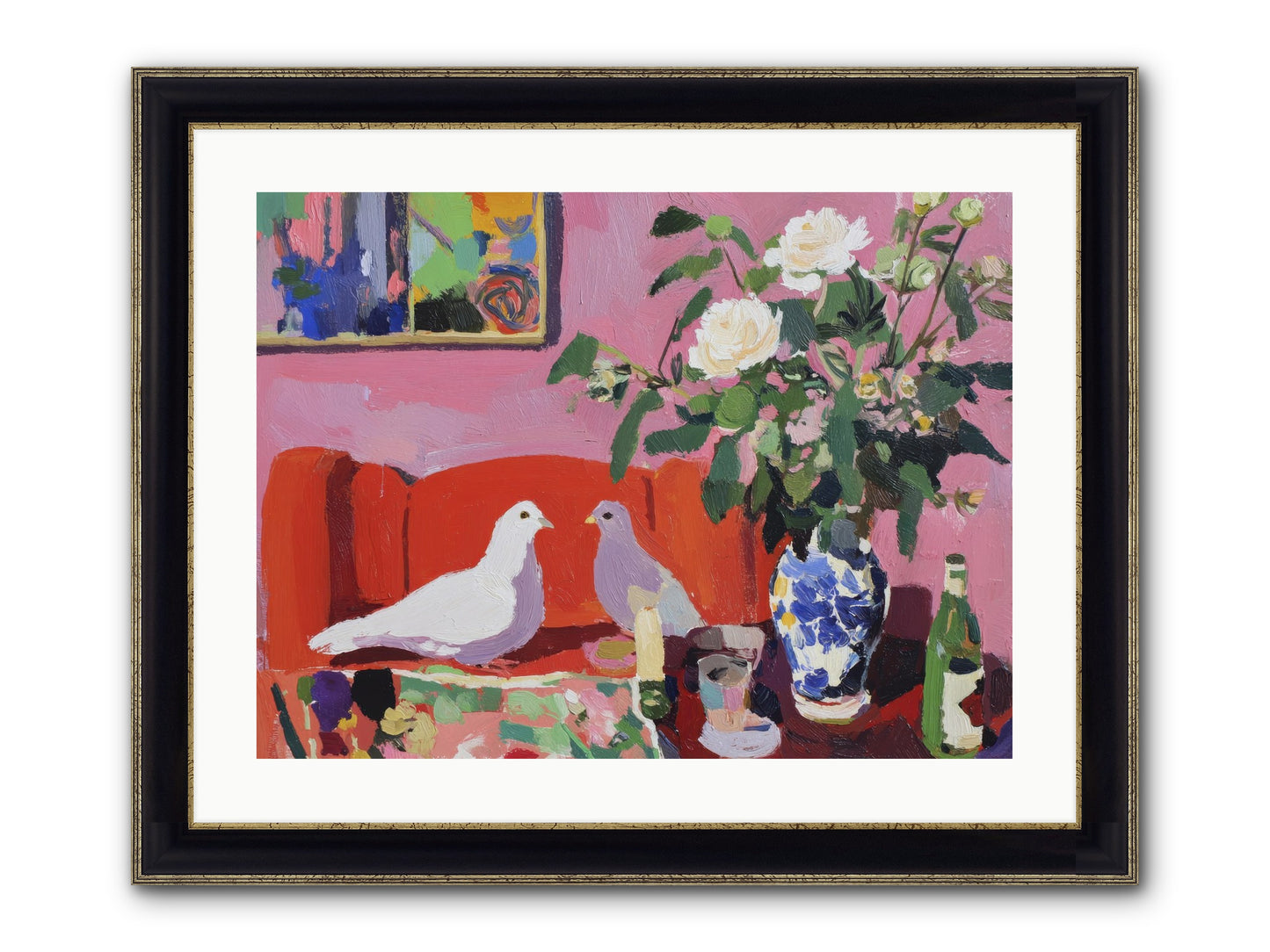 Just A Rumor Framed Print - Black & Gold 24x18