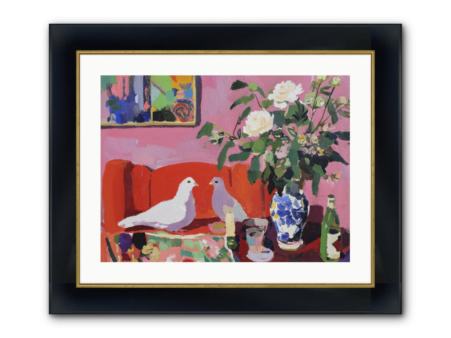 Just A Rumor Framed Print - Wide Black w/Gold 24x18