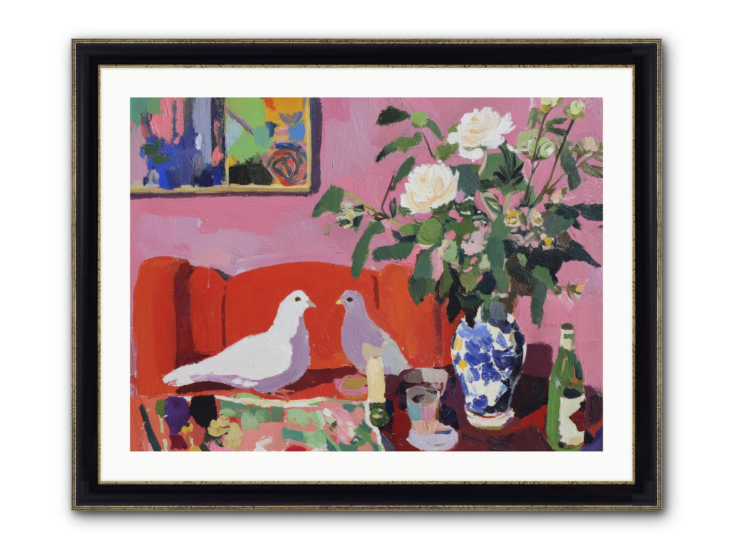Just A Rumor Framed Print - Black & Gold 32x24