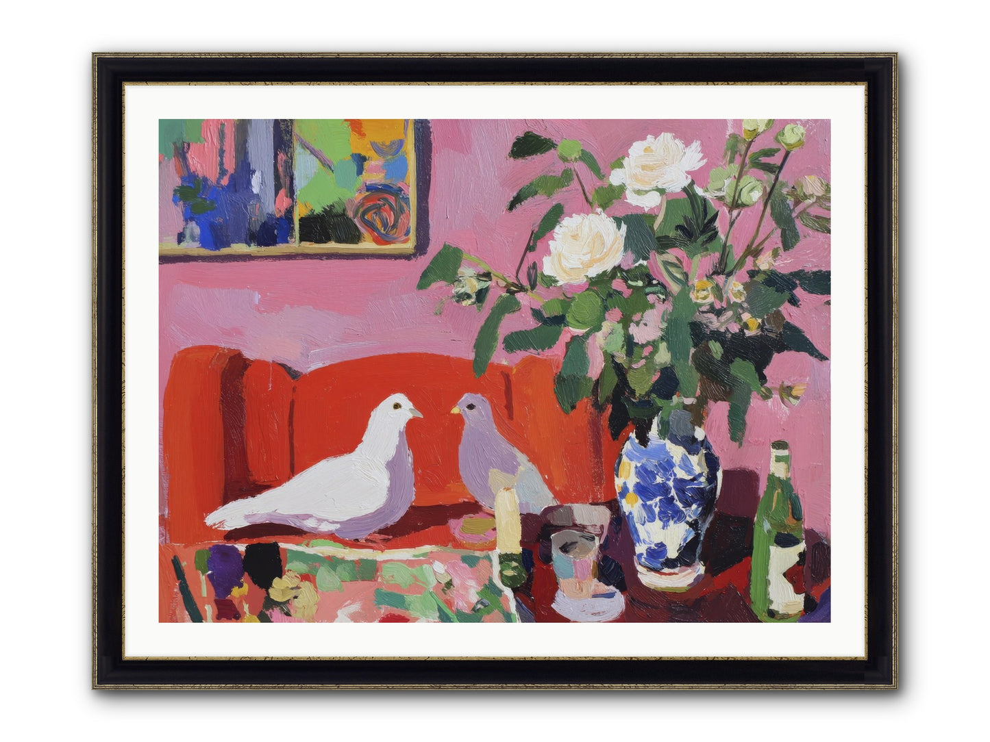 Just A Rumor Framed Print - Black & Gold 40x30