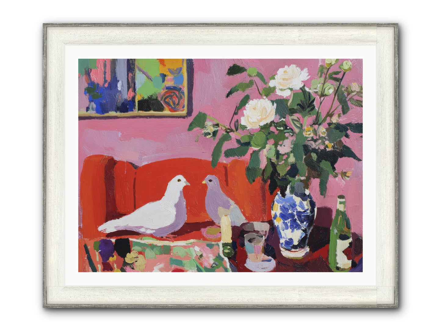 Just A Rumor Framed Print - Driftwood White 40x30