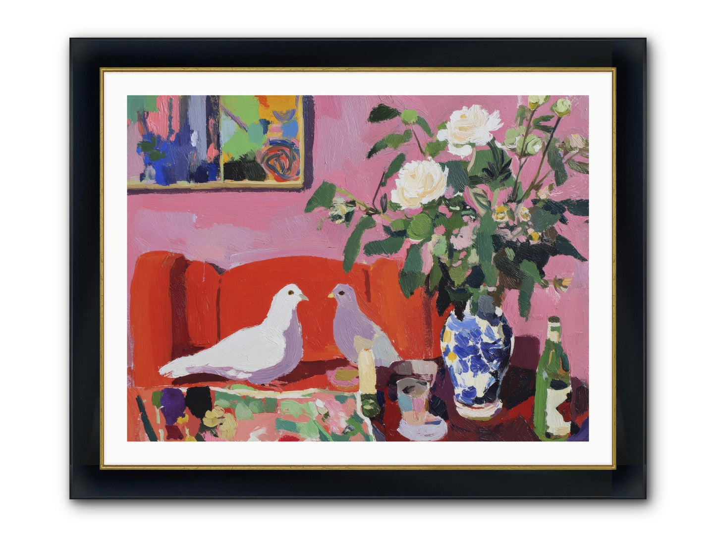 Just A Rumor Framed Print - Wide Black w/Gold 40x30