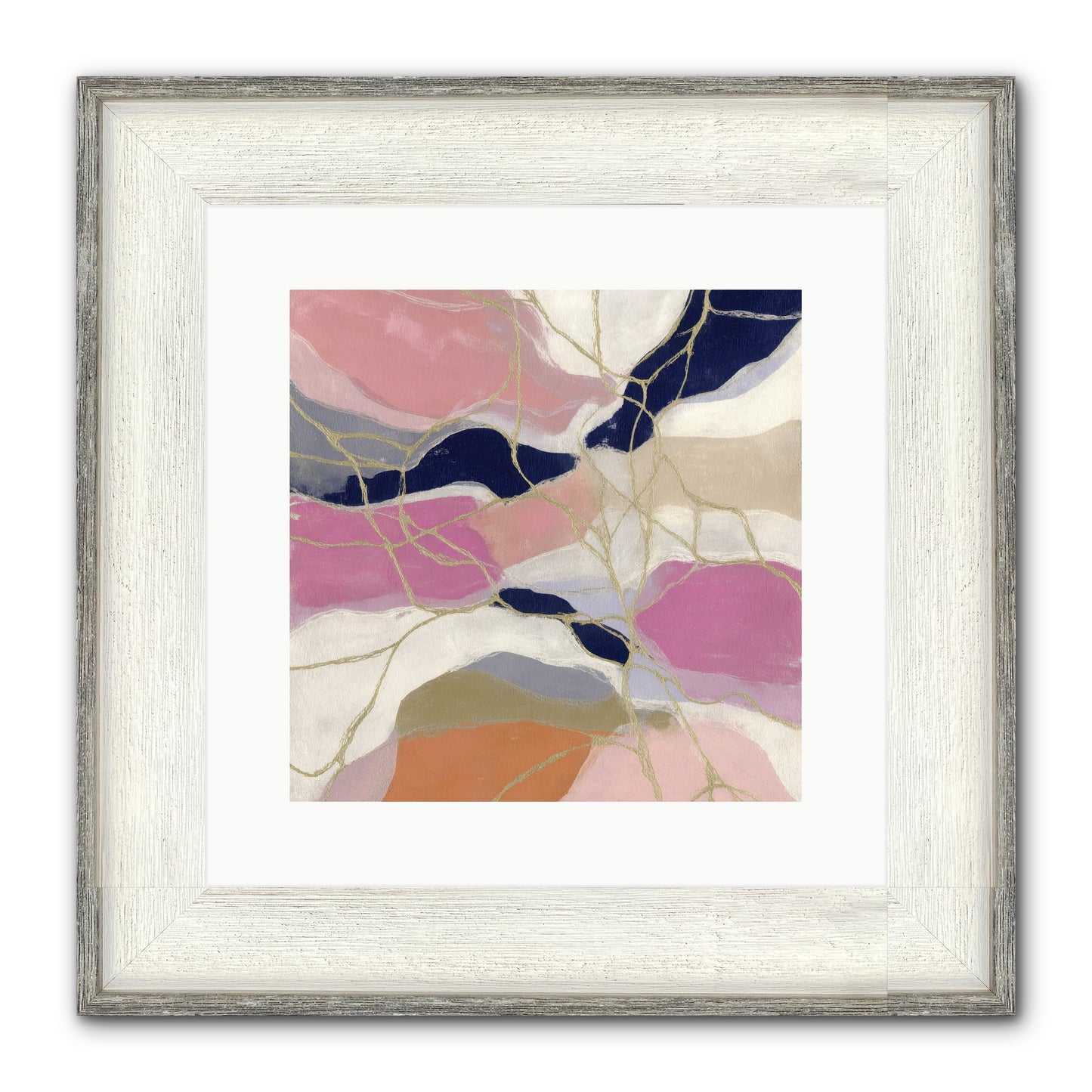 Kael Framed Print - Driftwood White 12x12