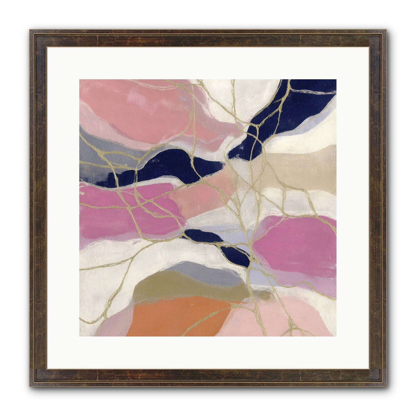 Kael Framed Print - Slimwoods Black/Gold 16x16