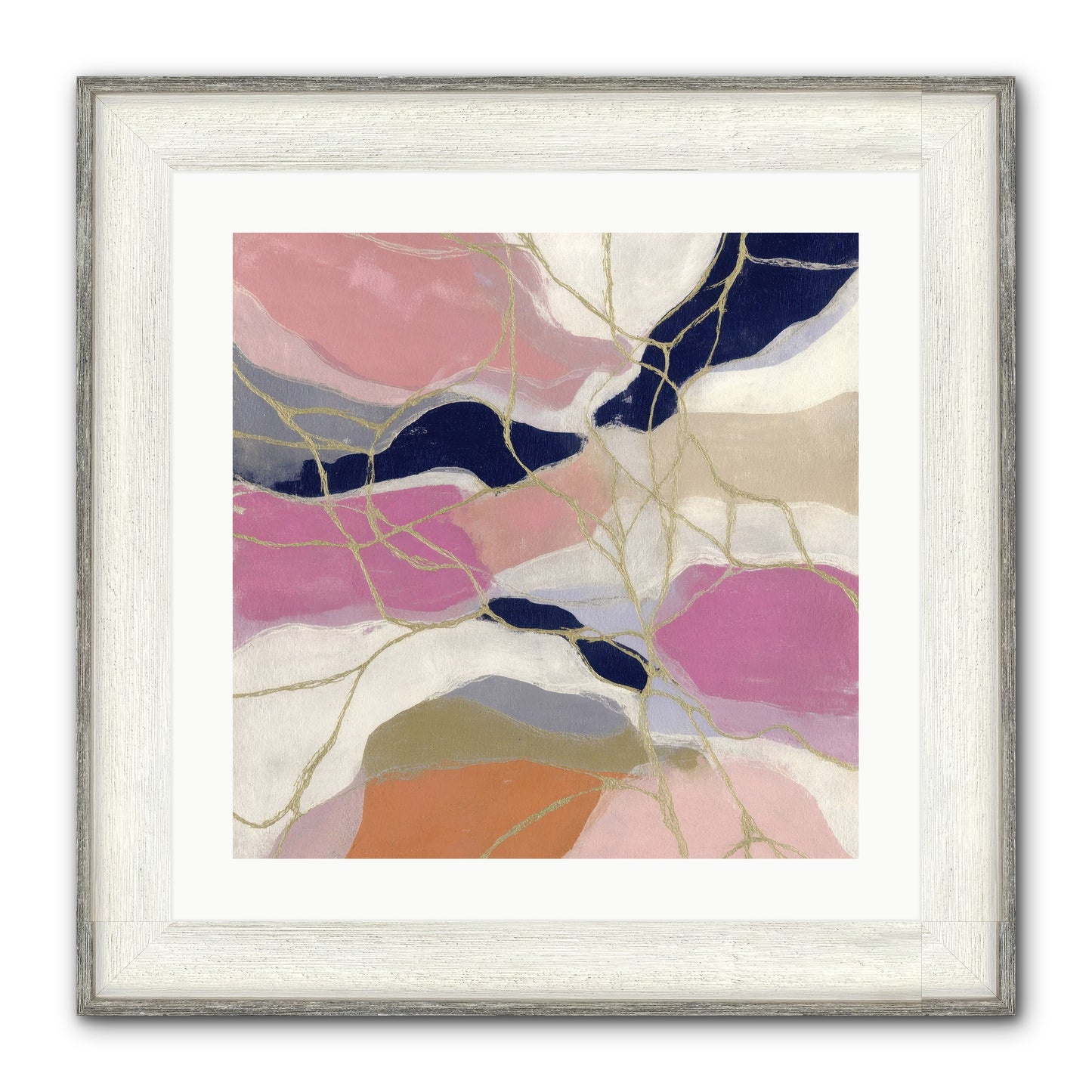 Kael Framed Print - Driftwood White 20x20