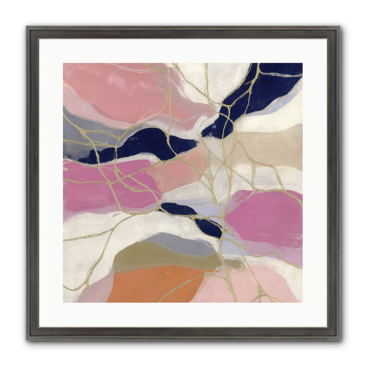 Kael Framed Print - Slimwoods Black/Silver 20x20