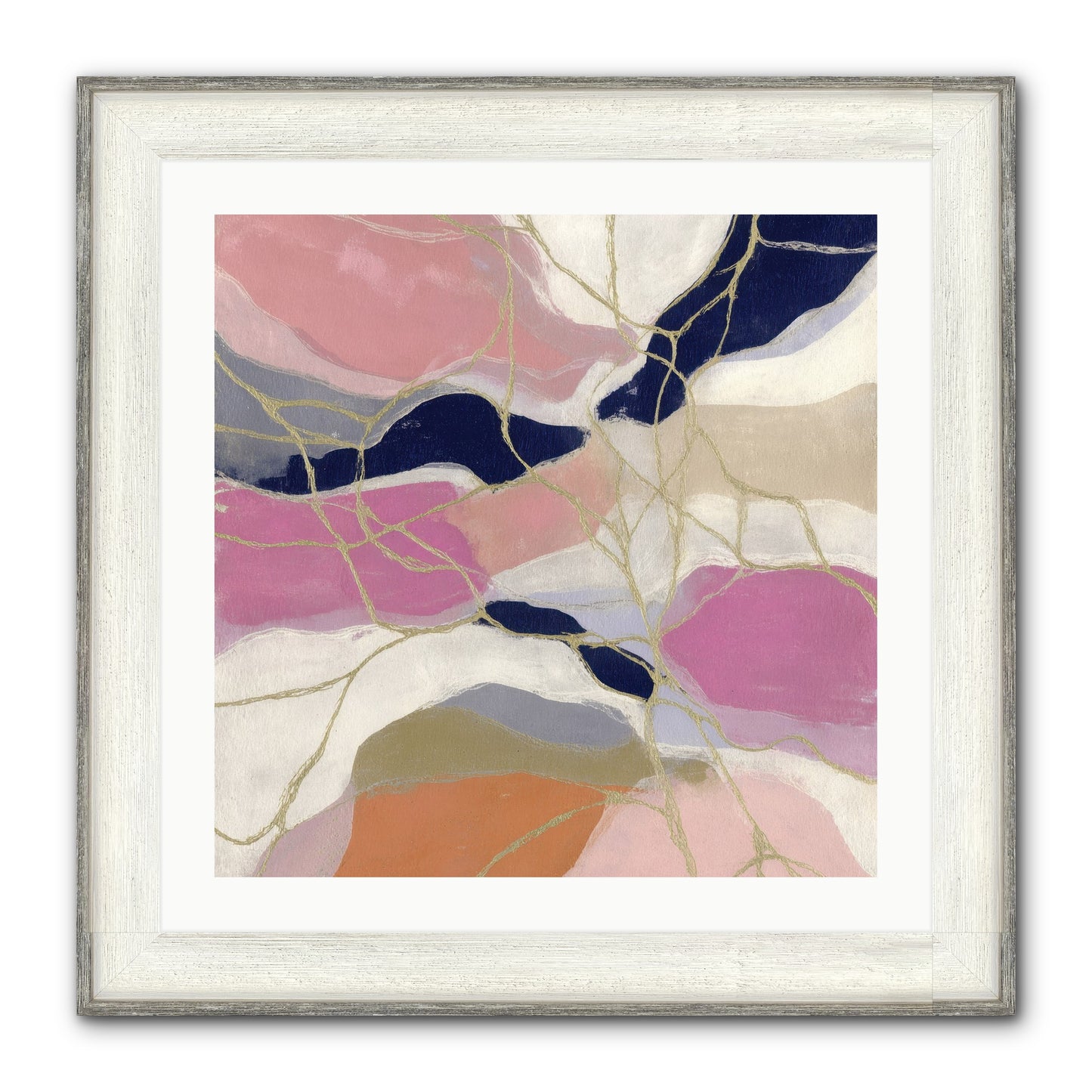 Kael Framed Print - Driftwood White 24x24