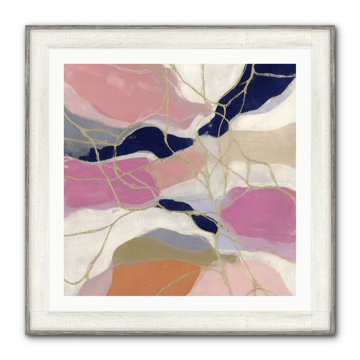 Kael Framed Print - Driftwood White 30x30