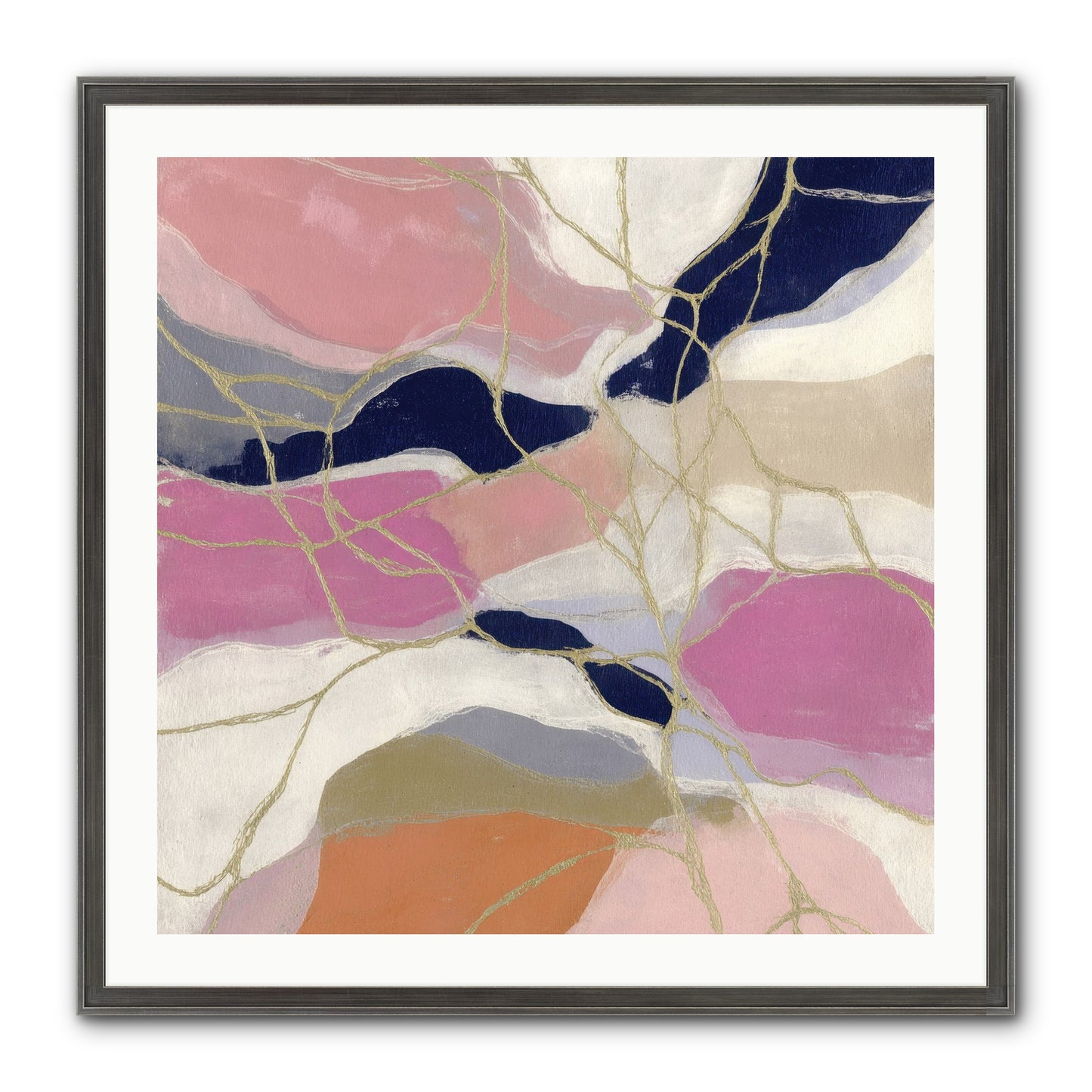 Kael Framed Print - Slimwoods Black/Silver 30x30