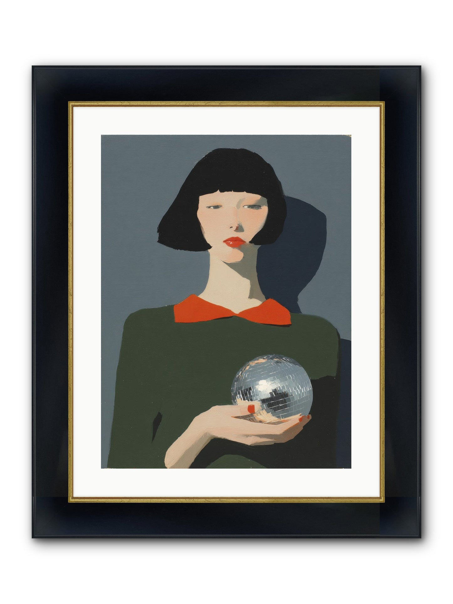 Keeper Of Borrowed Light Framed Print - Wide Black w/Gold 18x24