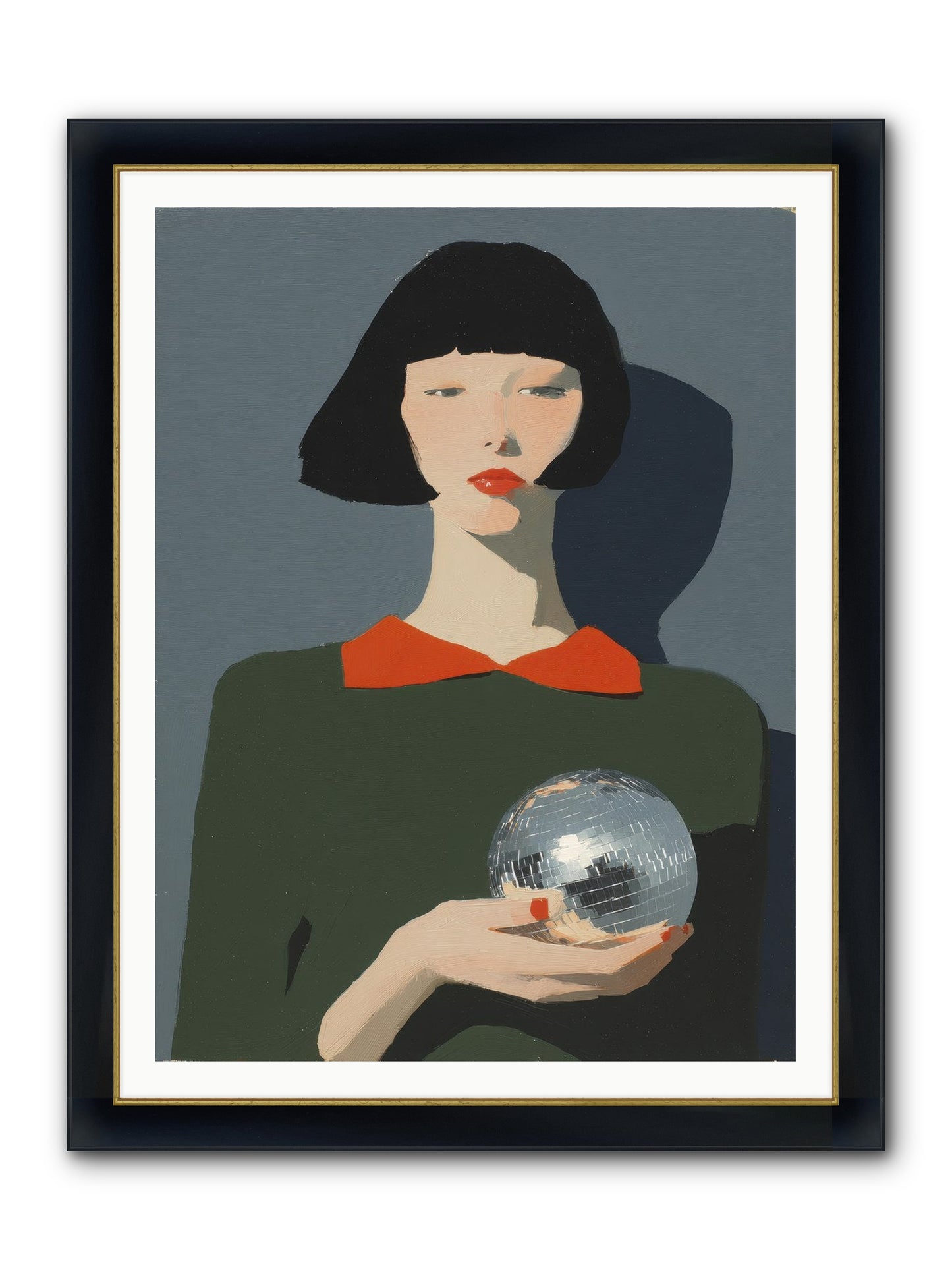 Keeper Of Borrowed Light Framed Print - Wide Black w/Gold 36x48