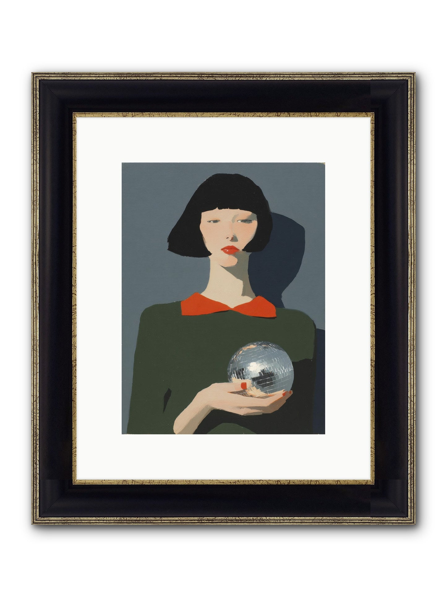 Keeper Of Borrowed Light Framed Print - Black & Gold 9x12