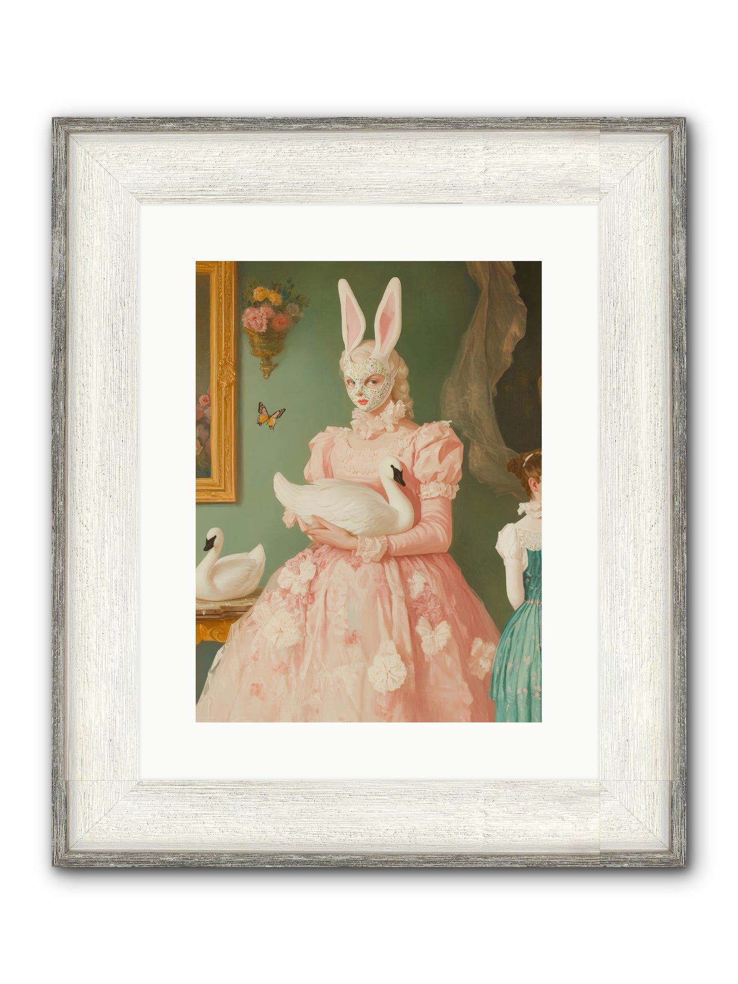 Keeper Of Flight Framed Print - Driftwood White 12x16