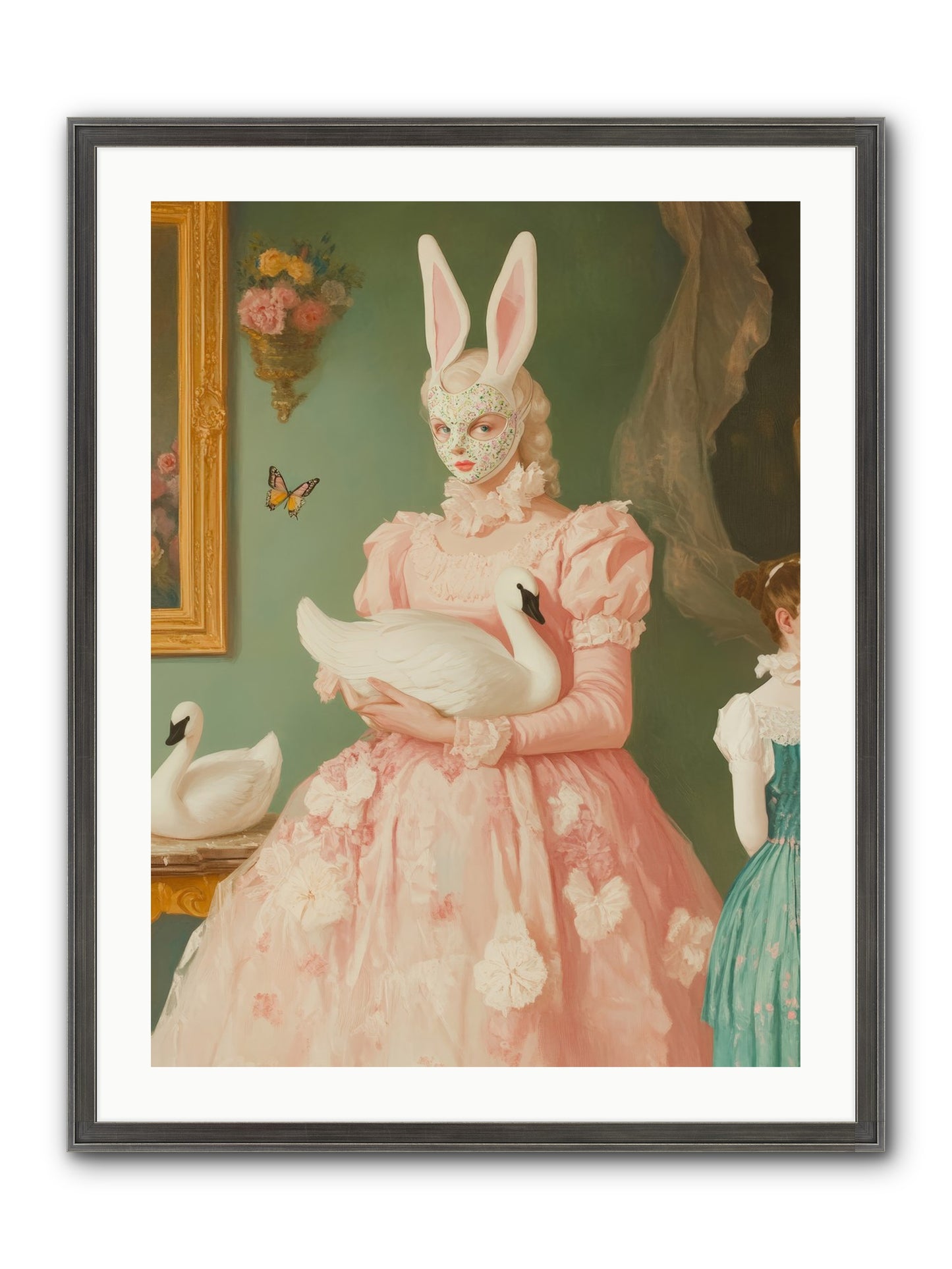 Keeper Of Flight Framed Print - Slimwoods Black/Silver 24x32