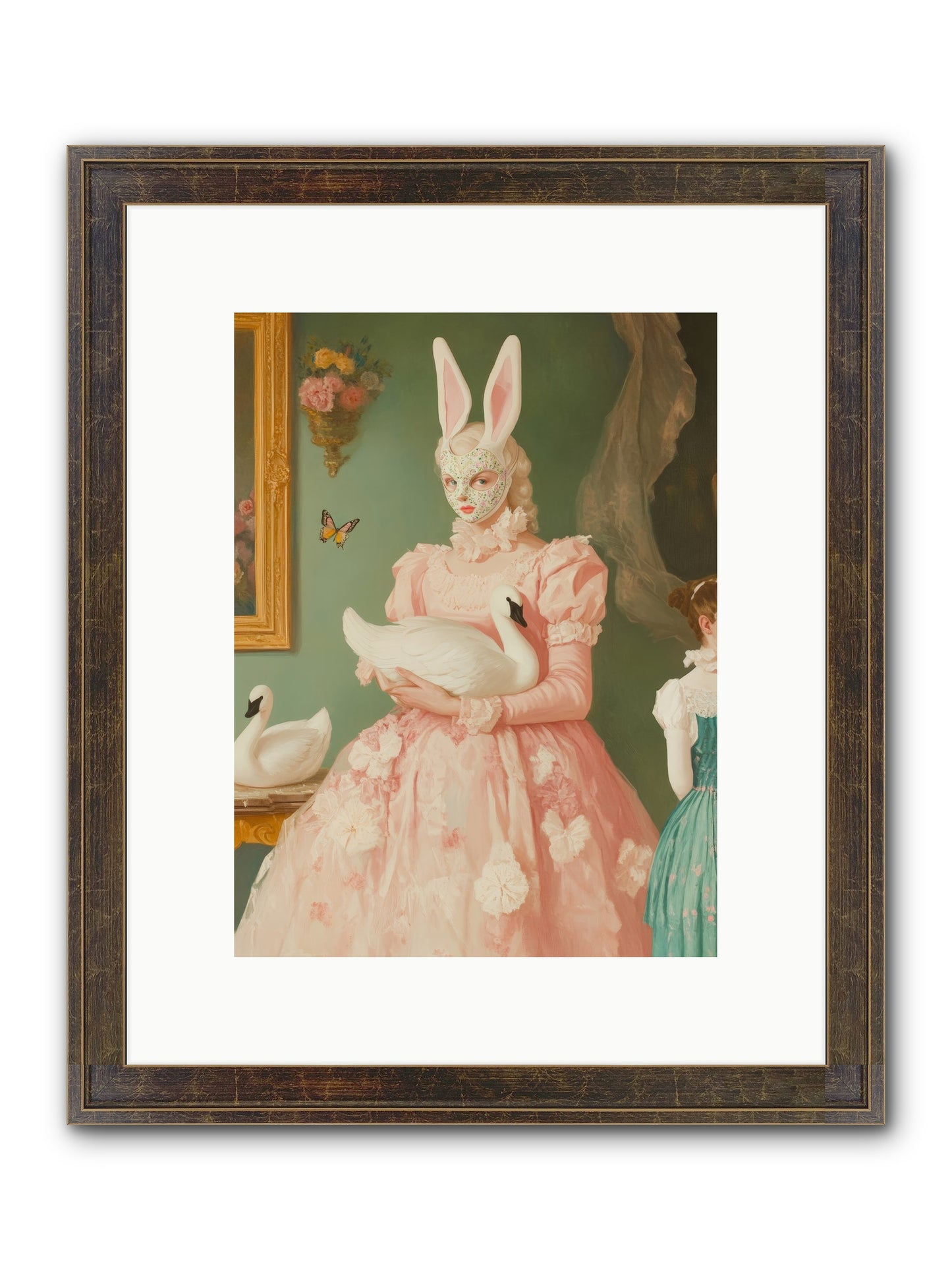 Keeper Of Flight Framed Print - Slimwoods Black/Gold 9x12