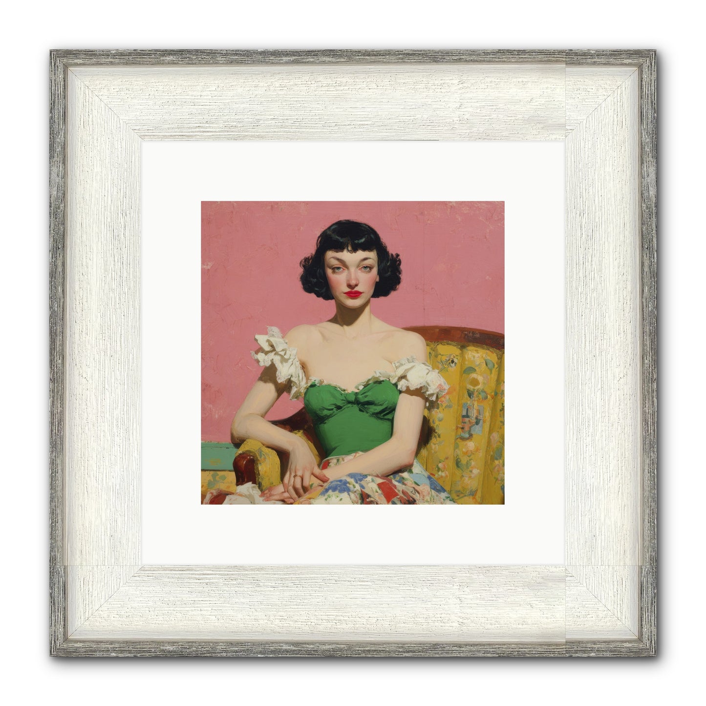Keeper Of Graceful Secrets Framed Print - Driftwood White 10x10