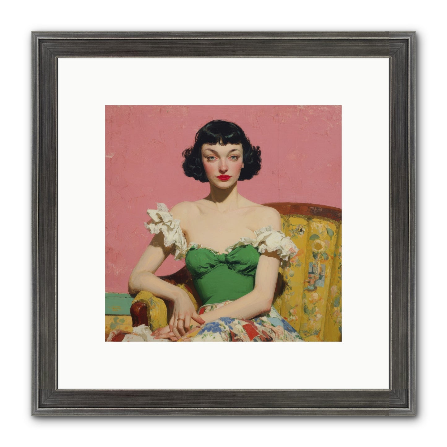 Keeper Of Graceful Secrets Framed Print - Slimwoods Black/Silver 10x10