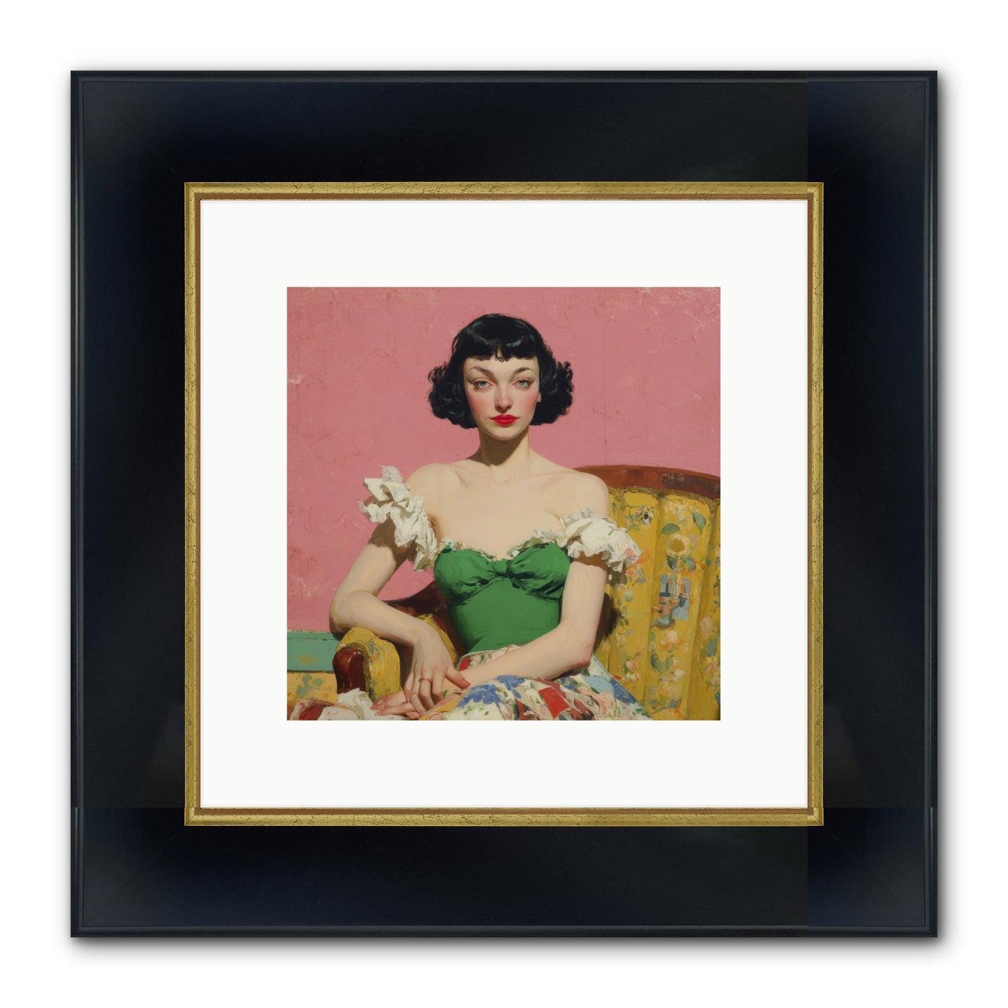 Keeper Of Graceful Secrets Framed Print - Wide Black w/Gold 10x10