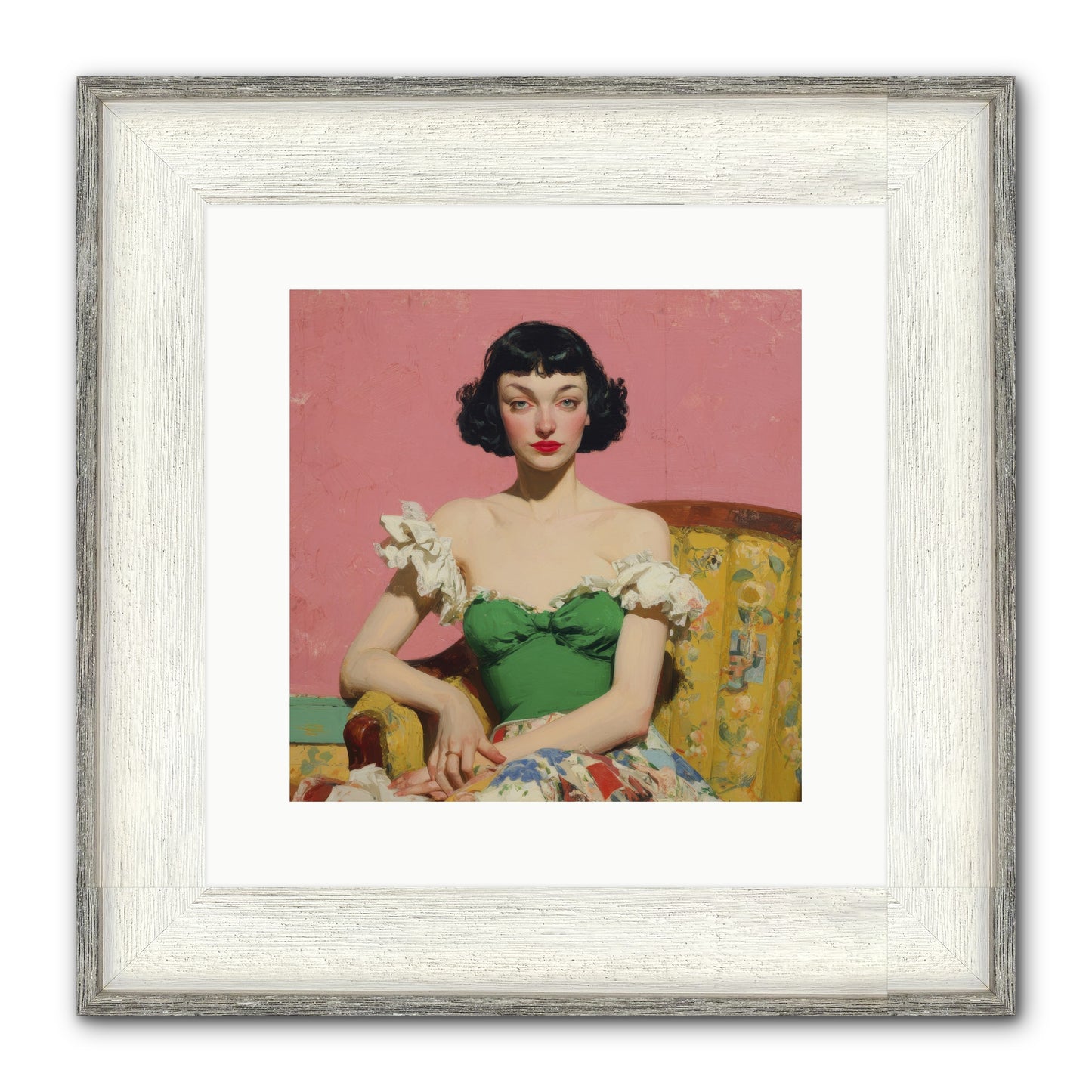 Keeper Of Graceful Secrets Framed Print - Driftwood White 12x12