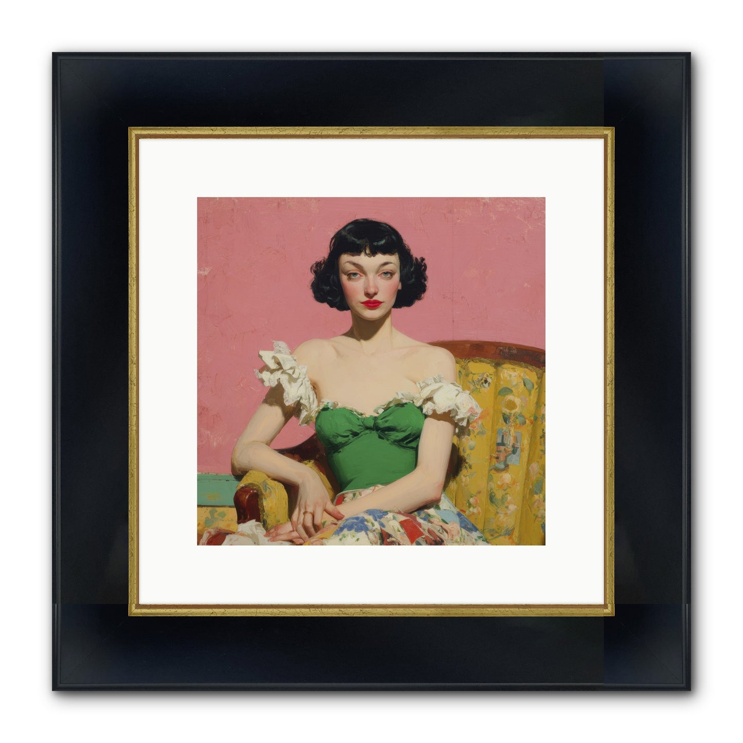 Keeper Of Graceful Secrets Framed Print - Wide Black w/Gold 12x12