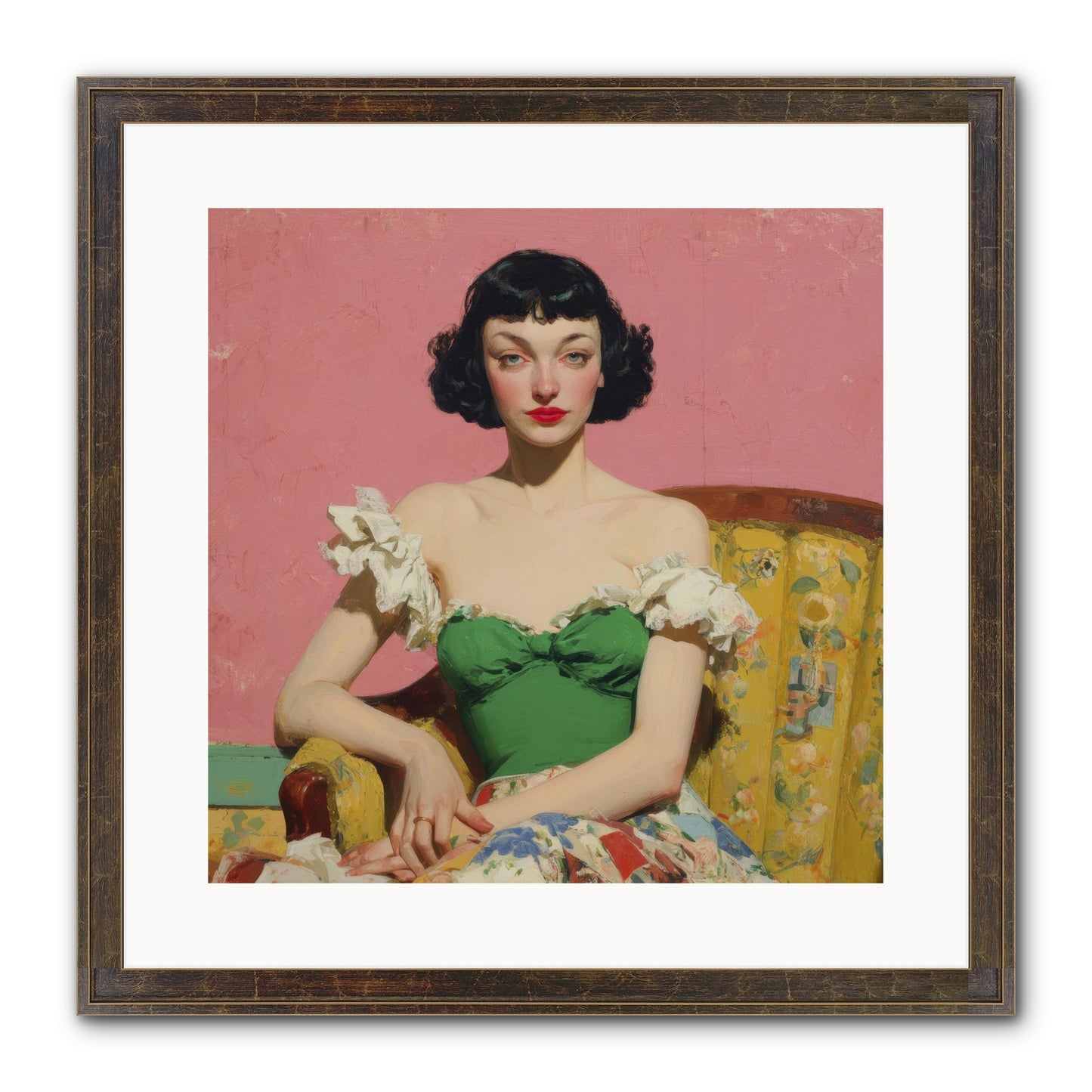 Keeper Of Graceful Secrets Framed Print - Slimwoods Black/Gold 16x16