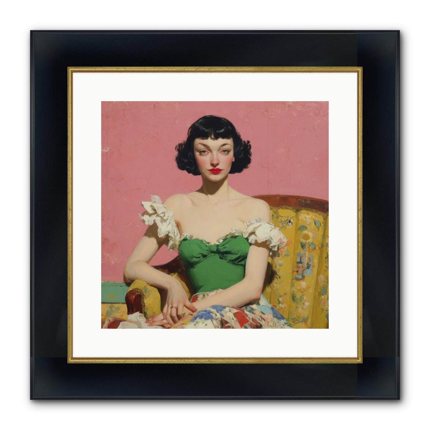 Keeper Of Graceful Secrets Framed Print - Wide Black w/Gold 16x16