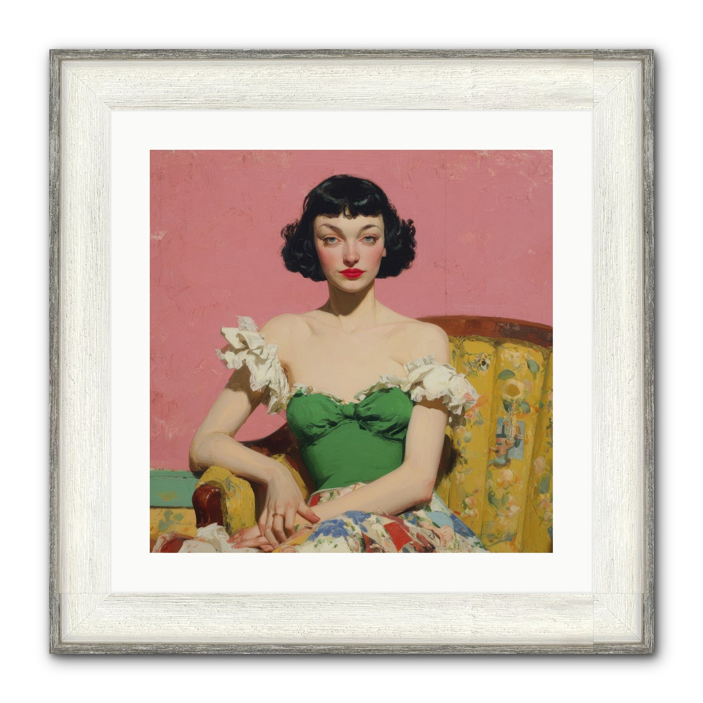 Keeper Of Graceful Secrets Framed Print - Driftwood White 20x20