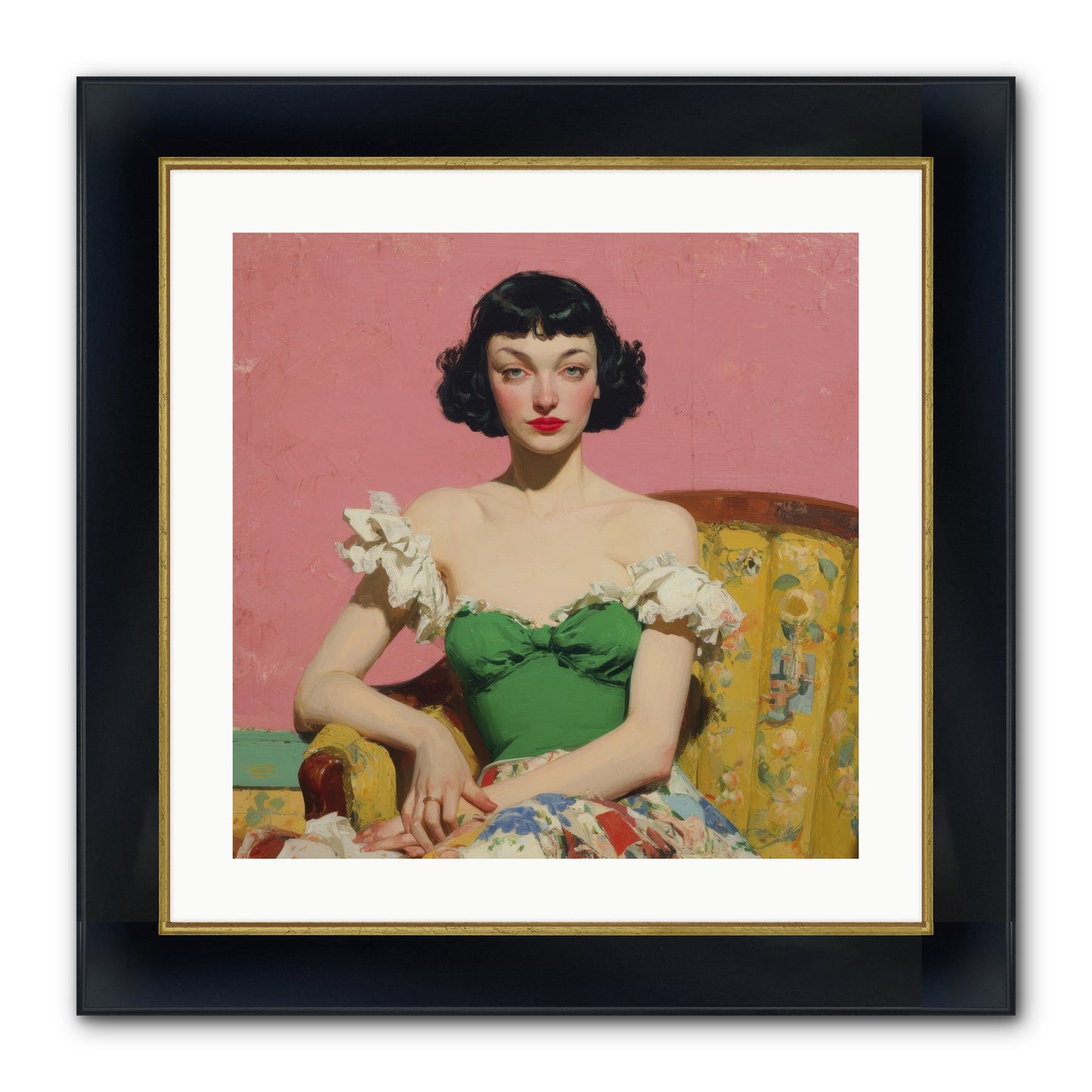 Keeper Of Graceful Secrets Framed Print - Wide Black w/Gold 20x20