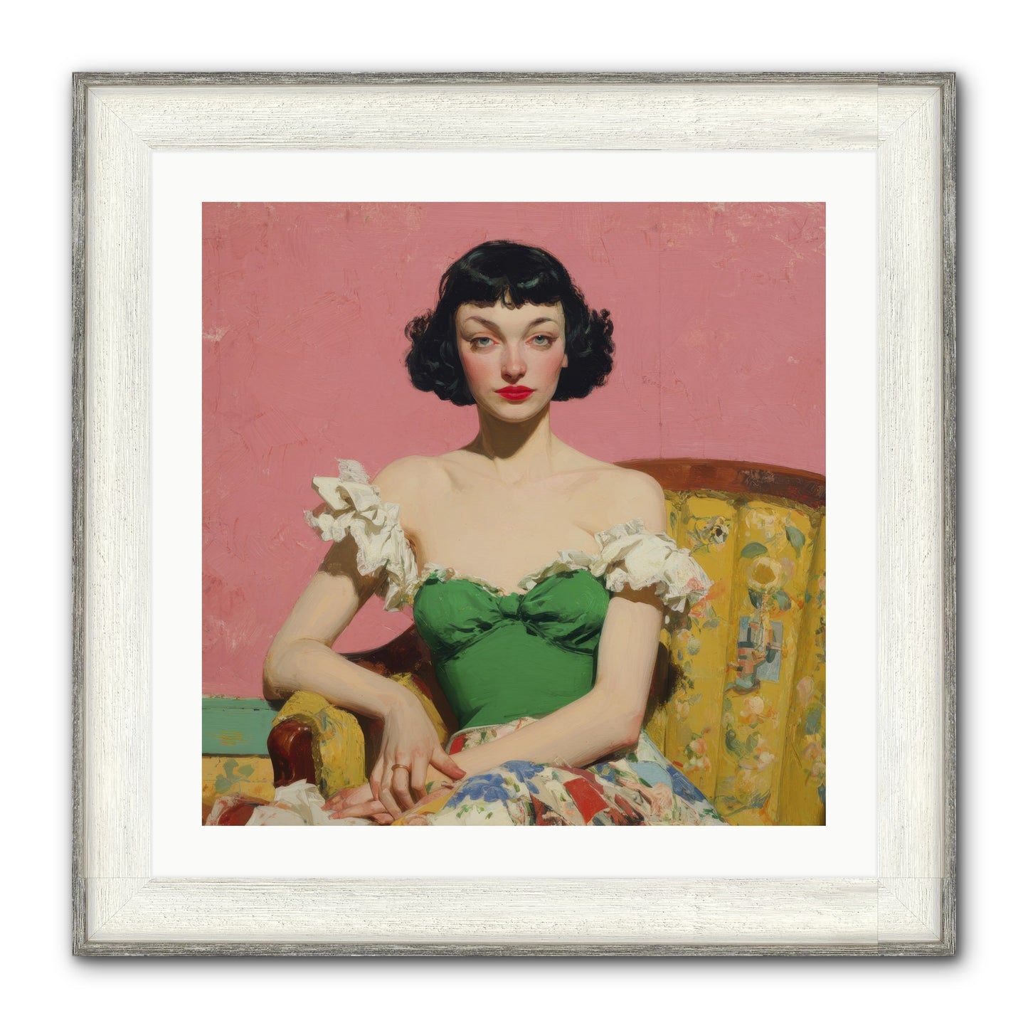 Keeper Of Graceful Secrets Framed Print - Driftwood White 24x24
