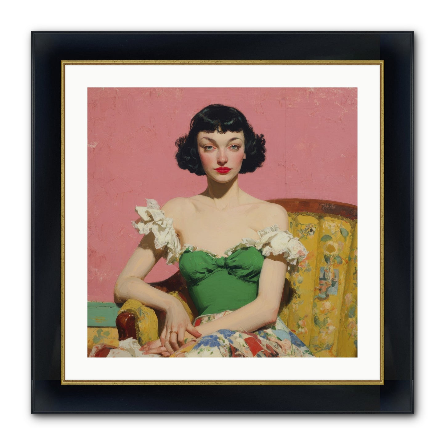 Keeper Of Graceful Secrets Framed Print - Wide Black w/Gold 24x24